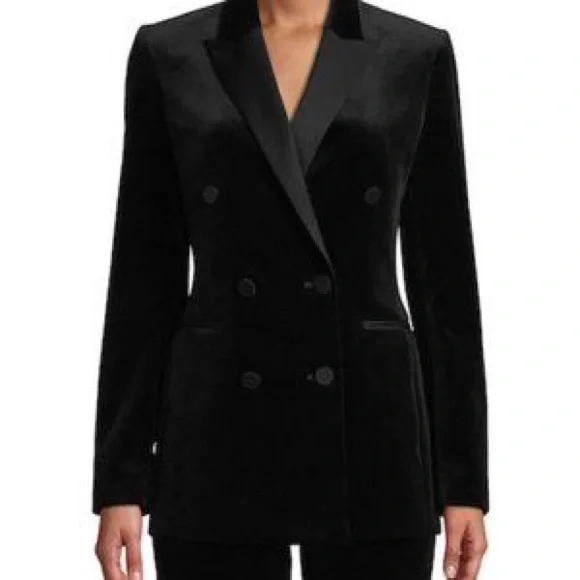 NWOT Theory Velvet Tuxedo Blazer - Picture 5 of 11